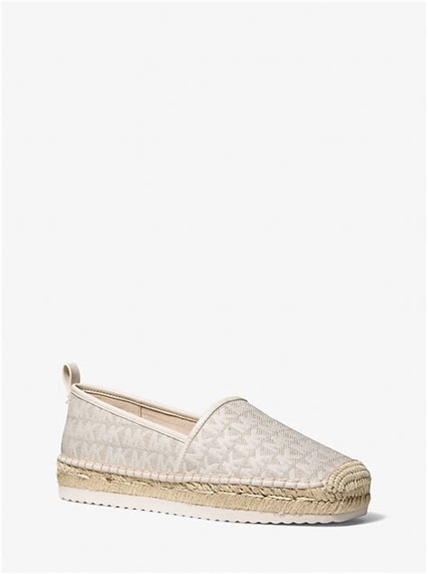 michael kors lenny logo jacquard slip-on espadrille|Michael Kors Lenny Logo Jacquard Slip.